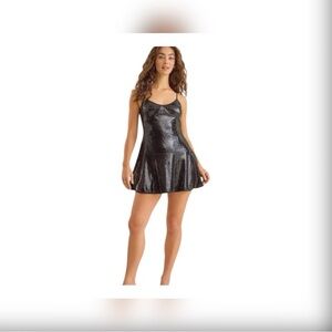 Altar'd State Black Sequin Dress